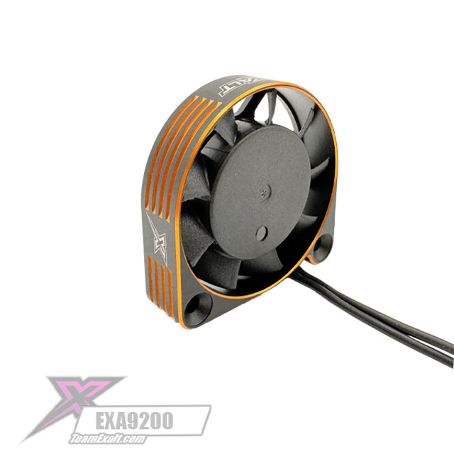 EXA9200 TEAM EXALT 30X30X10MM ALUMINUM HIGH SPEED FAN (BLACK/GOLD)