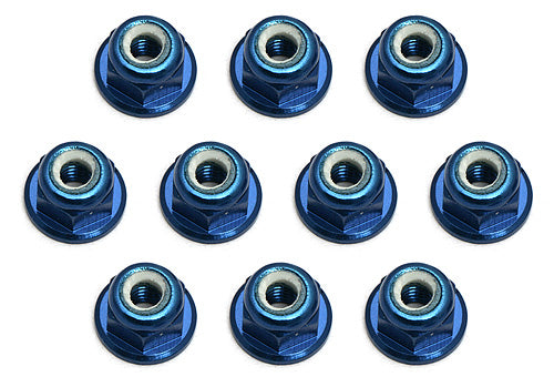 31550 FT LOCKNUTS, M3 BLUE ALUMINUM