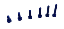 Load image into Gallery viewer, BLUE CAP HEAD ALUMINUM SCREW PACK -10PCS (blue)
