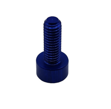 Load image into Gallery viewer, BLUE CAP HEAD ALUMINUM SCREW PACK -10PCS (blue)
