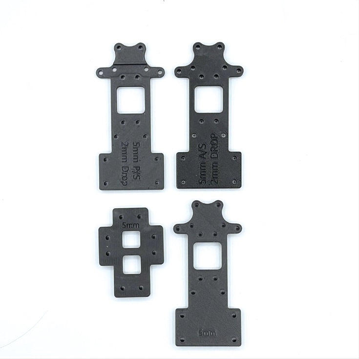 61094 AE BREAKOUT RISER KIT 2MM PRO & ANTI SQUAT, 5MM THICK PLATES (SET OF 4)