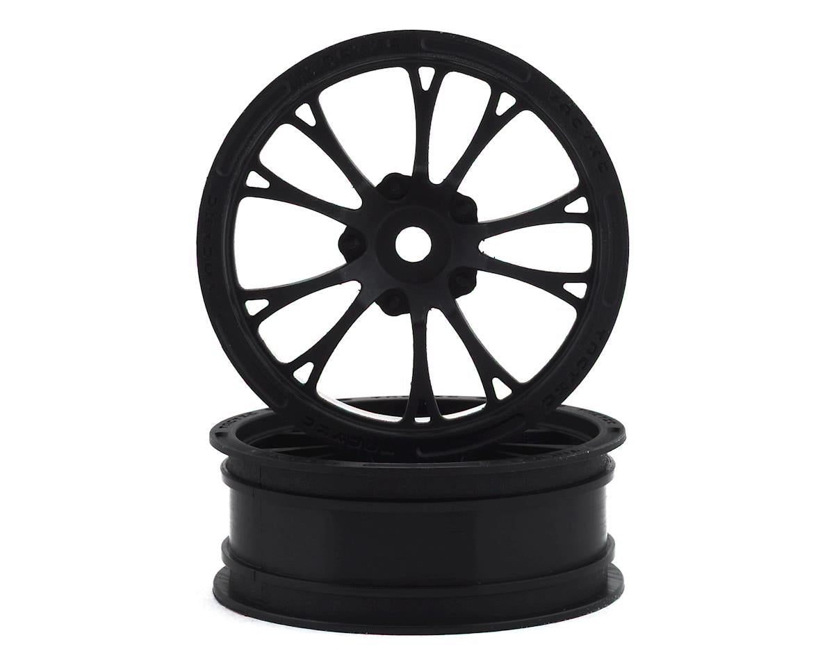 3399B 12MM HEX FRONT WHEEL - BLACK, 2 PC