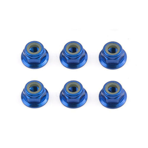 31551 FT LOCKNUTS, M4 BLUE ALUMINUM FLANGED